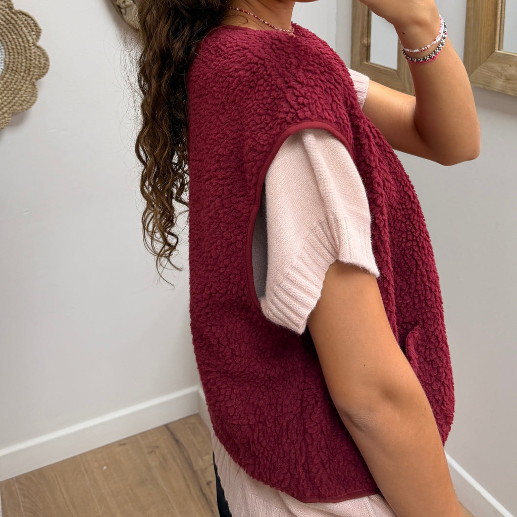 Gilet Sans Manches Bordeaux AP-2728