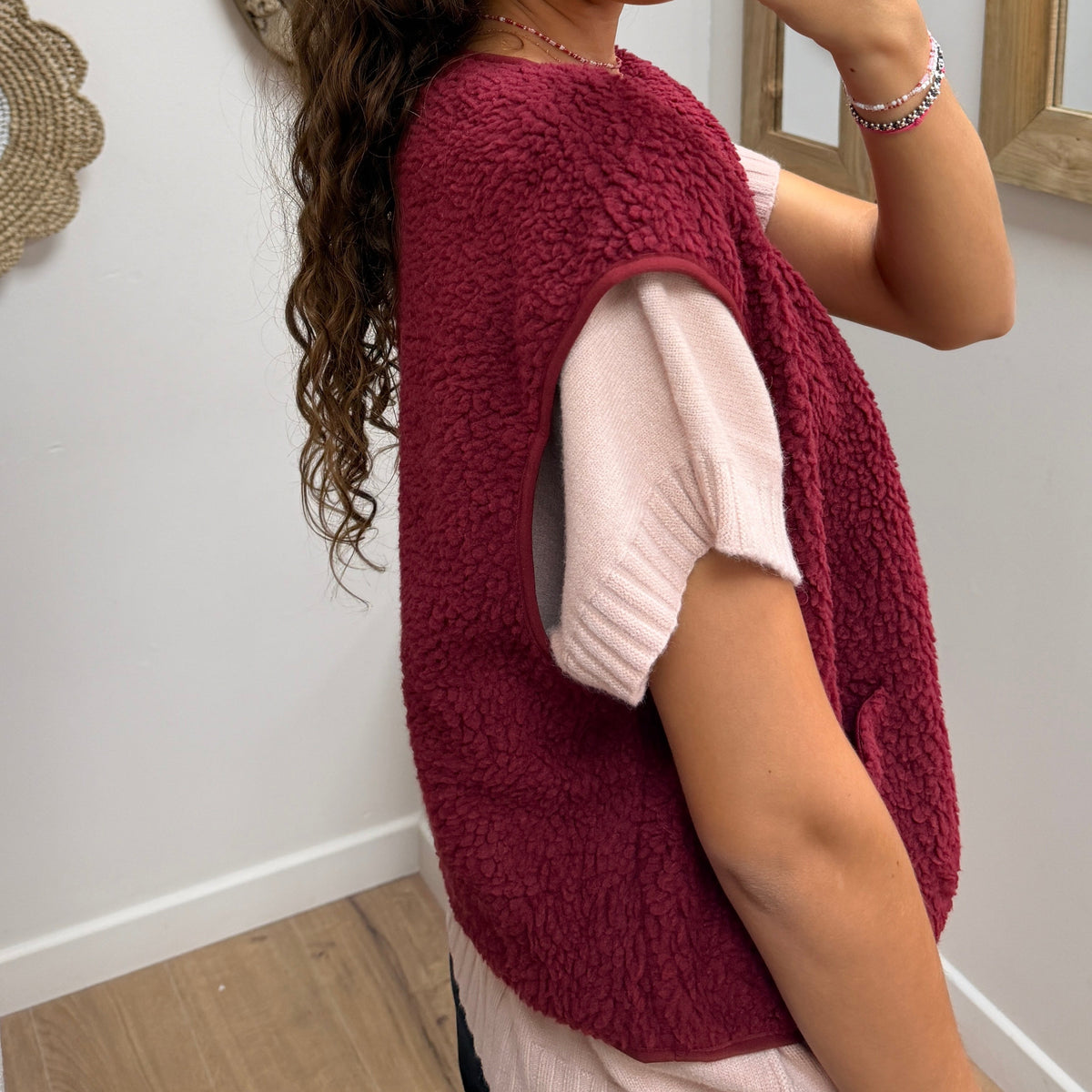Gilet Sans Manches Bordeaux AP-2728