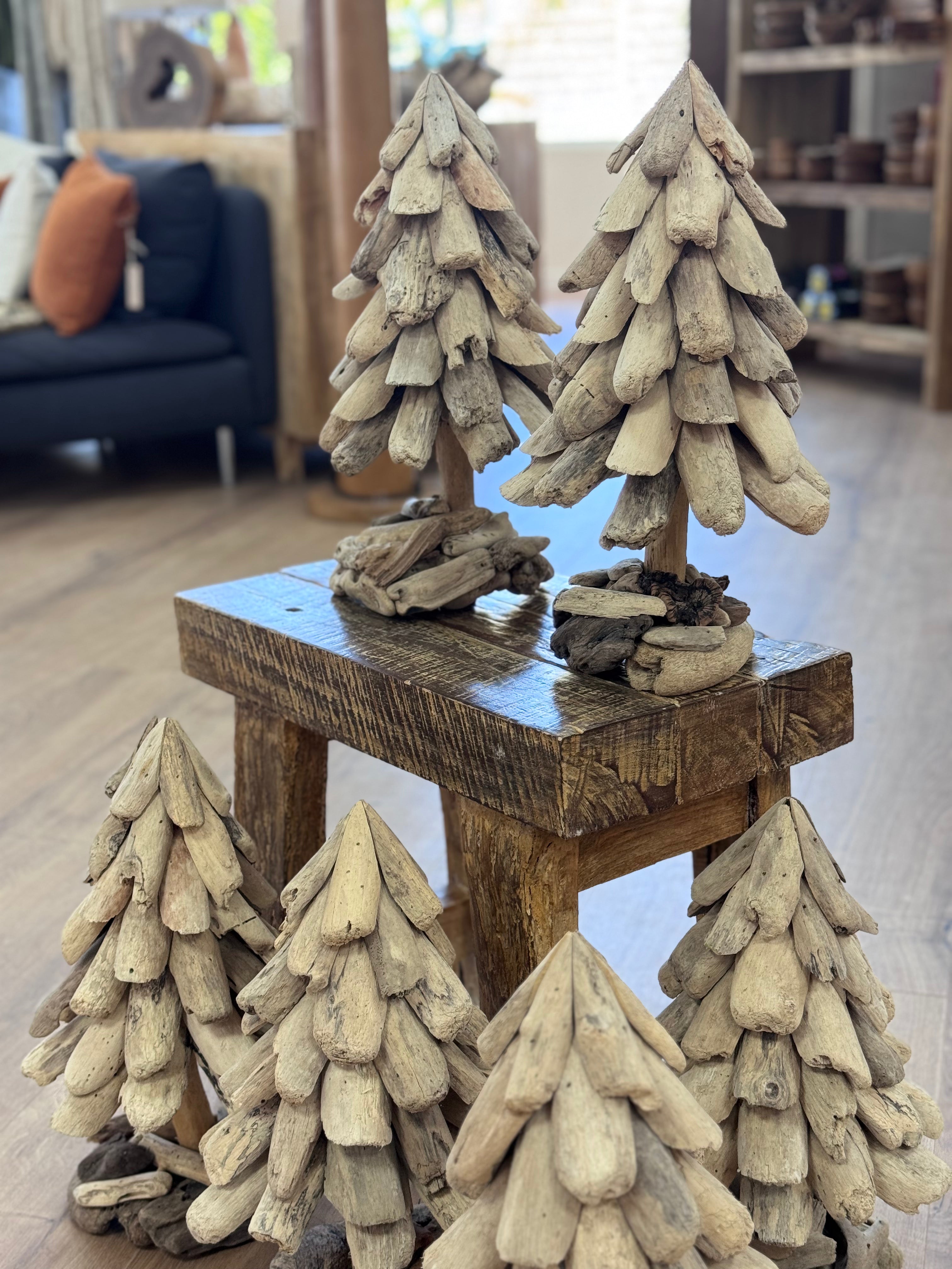 Sapin Emilie en bois flotté – 40 cm