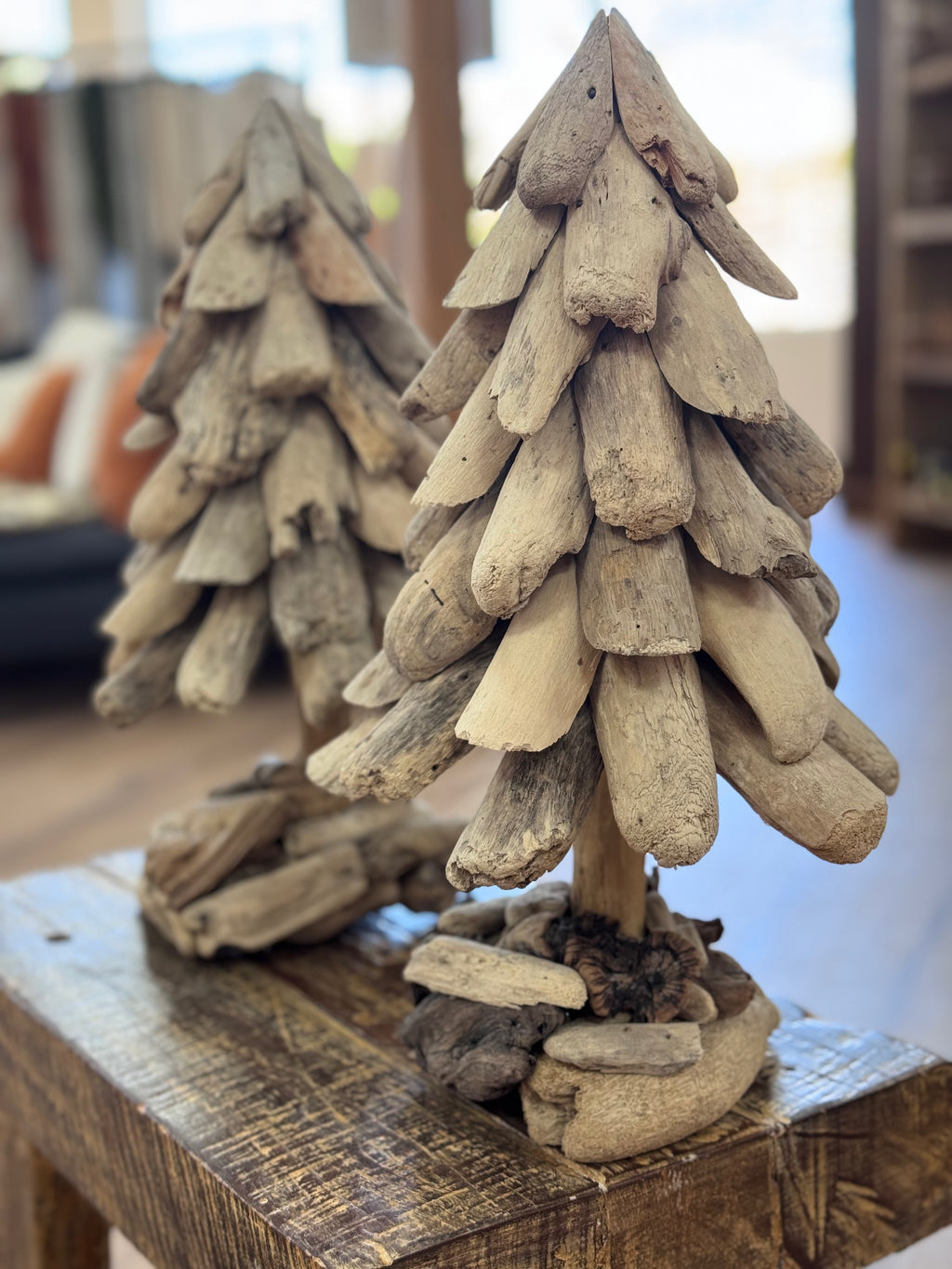 Sapin Emilie en bois flotté – 40 cm