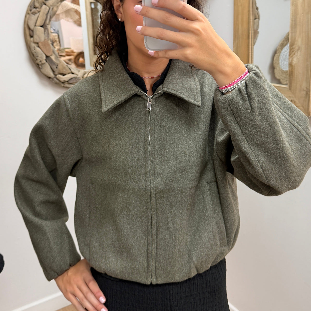 Veste Giulia Kaki