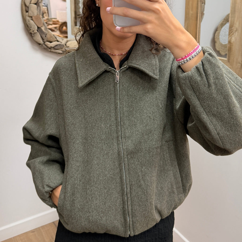 Veste Giulia Kaki